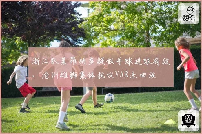 浙江队莱昂纳多疑似手球进球有效，沧州雄狮集体抗议VAR未回放
